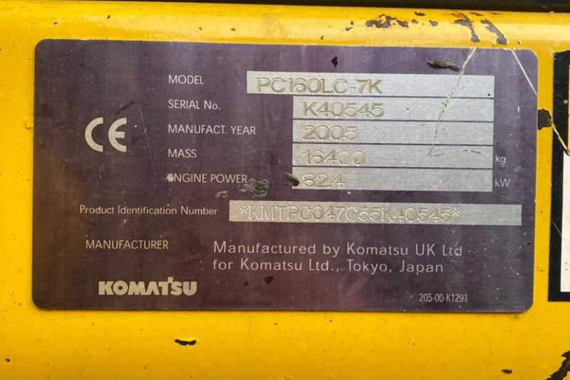 OmecoHub - Immagine KOMATSU PC160LC-7K